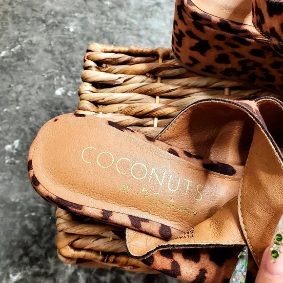 Coconuts by Matisse Flyaway Leopard Print Platform Sandals - Picture 5 of 6